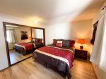 Mammoth Condo Rental Arrowhead 4: Master bedroom is downstairs, has a large closet and King size bed